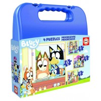 MALETA PUZZLES PROGRESIVOS BLUEY 12-16-20-25 EDUCA 19830 (Espera 4 dias) en Huesoi